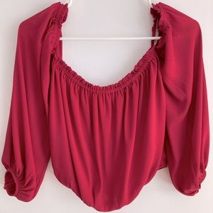 LUSH off the shoulders top